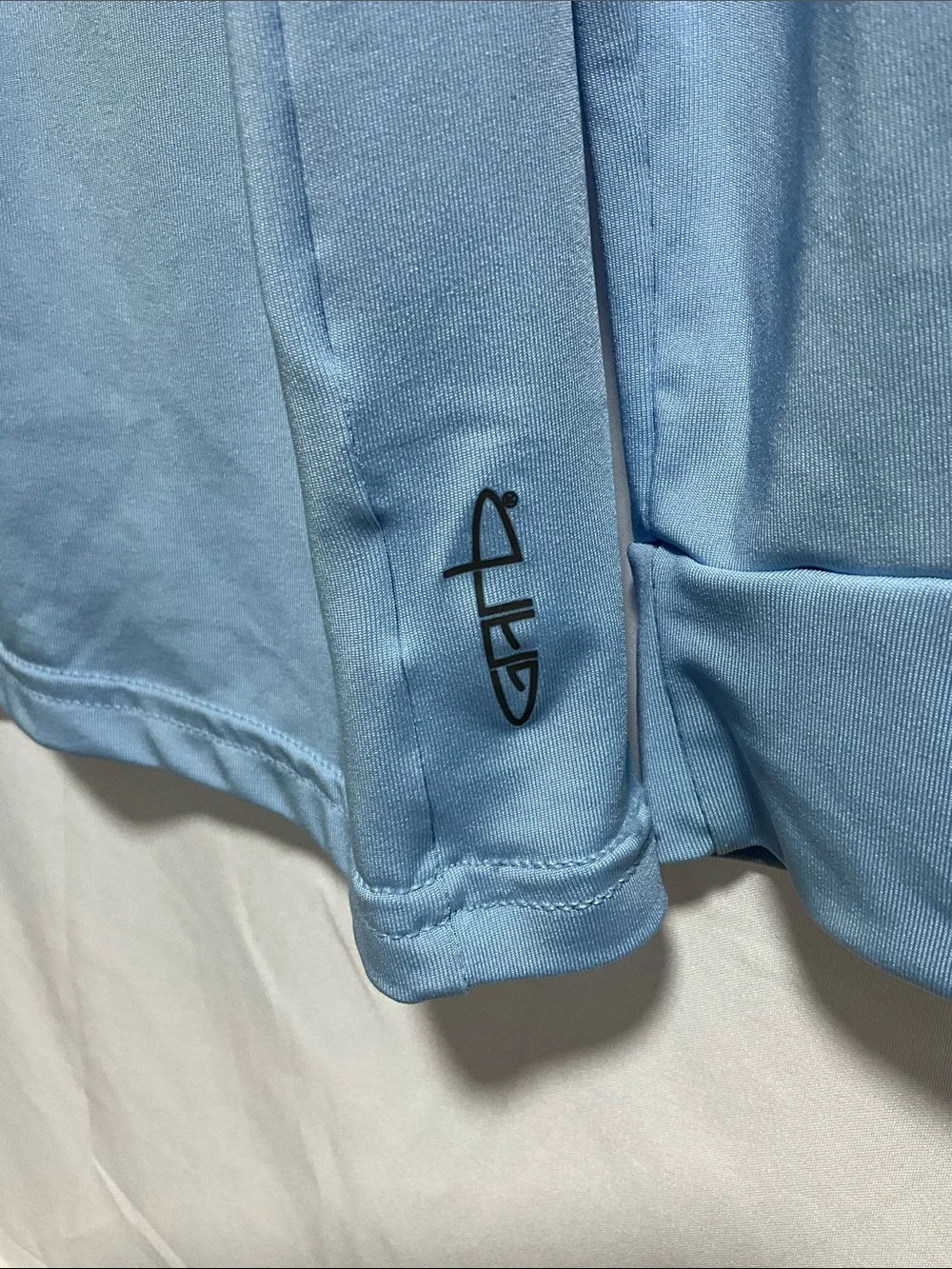 UPF 50 Light Blue Hooded Kids Swim Coverup - SWIMMING by Garb Size L